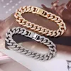 Hot Sale Brilliant Moissanite Bracelet Hip Hop Jewelry In Sterling Sier With Solid Gold Plating