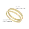 Bracelet bijoux de mode 4MM Bracelets minimalistes Bracelets en acier inoxydable 18 K pour femmes accessoires cadeau de fête