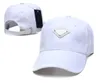 Nouveaux chapeaux de créateurs pour hommes Casquette pour hommes Casquette de baseball réglable en pur coton brodé Casquette de baseball triangle de la mode italienne Casquette classique Chapeau ajusté Chapeaux P-17