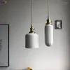Hängslampor postmodern lampa vit keramik som hänger med switch vintage nordiska lampor för hem vardagsrum dekor bar