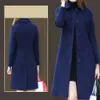 Pelliccia da donna Pelliccia sintetica S-4XL Cappotto da donna autunno Lunghezza media monopetto Tinta unita Colletto rovesciato Elegante Giacca invernale calda morbida taglie forti 231109