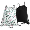 Sac à dos retour aux années 80 Funky Memphis motif Design sacs à dos portables sacs à cordon Bundle poche sac de rangement
