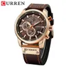 Нарученные часы Curren Fashion Date Quartz Men Watch Top Brand Luxury Clock Chock Chronograph Sport Mens Work Watch Hodinky Relogio Masculino 231109