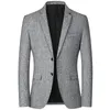 Hommes costumes Blazers hommes marque veste mode mince manteaux décontractés beau Masculino affaires vestes hauts à rayure 231109