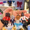 Cartoon anime toilet man battle monitor bambola portachiavi ciondolo decorazione borsa portachiavi auto accessori bambini compleanno regali di Natale