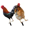 Garden Decorations Backyard Chicken Insert Decorative Inserts Outdoor Statues Animal Stakes