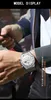 손목 시계 최고 브랜드 맨 캐주얼 시계 고급스러운 빛나는 빈 본드 B0161 박스 손목 시계 스테인리스 스틸 방수 남성 날짜 달력 시계 231109