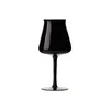 Plates Black Goblet Household Crystal Glass Red Wine Champagne Luxury Cup Dinnerware Party Bar Cocktail Juice Decoration Drinking Set