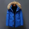 Jaqueta de grife masculina inverno para baixo jaqueta moda masculina parka impermeável à prova de vento jaqueta térmica em tecido de alta qualidade