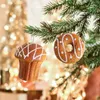 Decorações de Natal Natal Gingerbread Man Ornament Conjunto de 6 Decorações Penduradas de Espuma para Maçanetas da Porta da Frente Pingente de Cornijas de Árvore de Natal 231109