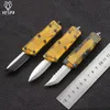 VESPA MiNi knife 420 stainless steel clamp M390 blade 7075 aluminum+PEI handle Survival EDC Camping hunting outdoor kitchen tool key utility knife