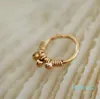 Gold Echt Piercing Nasenring Handgemacht Vintage Charm Hoop Fake Grillz Punk