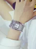 Нарученные часы aiseilo Ladies Fashion Korea Rosestone Rose Gold Quartz Watch Женская пояса женские часы часов женщины WatchWristwatches
