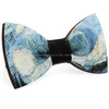 Bow Ties Design Wooden Bowties For Cartoon Pattern Unique Wedding Party Dress Shirt Suit Female Male Special Decoration