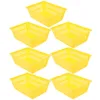 Conjuntos de louça 7 pcs cesta de moeda decorativa multiuso mini gavetas de armazenamento pequenas cestas de plástico diversos recipiente jogo moeda