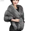 Women's Fur Faux Fur Women Fur Shl Cheongsam White Pink Black Wedding Dress Bride Elegant Cape Winter Capes Ponchos Thicken Warm Cloak JacketL231109