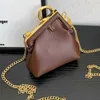 Designerväska 2023 Summer Tote 20% rabatt Kvinnor Spring Personlighet Enkel oregelbunden axel Messenger Metal Clip Chain NZCB