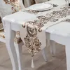 Столовый бегун Blue European Style Table Runner Camino de Mesa Runner Свадебные украшения таблица бегун, аксессуары для украшения, 230408