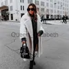 Dameswolmix Designer Blends Roze Lange Teddybeer Jas Dames Winter Dikke Warme Opstaande Kraag Oversized Dikke Bovenkleding Overjas Faux Lamswollen Bontjas