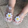 Hotsell Infantil Childrens Sandals Sandałami Kapcieczki galaretki rybackie lody dziecko słodkie maluch kreskówek chłopcy dziewczęta Roman Chrysanthemum Sa