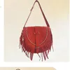 حقائب المساء Meibo Ximian Tassel Bag 2023 عتيقة الكتف Crossbody