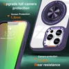Transparent Magnetic Wireless Charge Phone Case For iPhone 15 14 Plus 13 12 11 Pro Max Samsung S23 Plus Ultra Clear Ring Holder 360 Degree Rotating Kickstand Cover