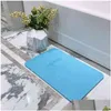 Tapetes de banho Anti-Slip Diatomite Mat 300x400mm Secagem rápida Tapete de toalete Seco rápido Wc Pebble Stone Pé Tapete no banheiro Set Drop Deli Dhf8u