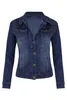 Femmes Fourrure Fausse Fourrure femme à manches longues veste en jean mode slim stretch jeans veste manteau printemps automne femme vêtements S-2XL arrivée 231109