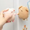 Keychains Lanyards 2st Plush Magnetic Par Pig Keychain Cute Creative Plush Toy Kawaii Girl Holiday Present Personlig magnet Ryggsäck Pendant 230408