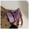 2024 NY DESIGNER WOMENS CROSSBODY SKULDSKAND Kedja Small Square Mirror Laser Underarm Simple Messenger Bag