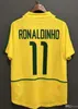 1998 Brasil camisas de futebol 2002 camisas retrô Carlos Romário Ronaldo Ronaldinho 2004 camisa de futebol 1994 Brasil 2006 RIVALDO ADRIANO 1988 2000 1957 2013 Todo preto