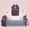 Bolsas de fraldas Multifuncional mamãe saco portátil Viagem de mochila de grande capacidade para os bebês mamãe mude à prova d'água com o gancho de carcaça