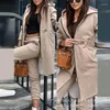 Women's Two Piece Pants 2-Piece Set Outfits Long Sleeve Sweatshirt Coats Trend Hooded Jacket Outwear Women Skinny Suit Casual Trousers