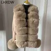 FURE FURA FUA FUA FUA Kobiety Faux Fur Knit Swater sweter sweter Spring Autumn Elegancki dzianin ze sztucznym futrem kołnierzem damski płaszcz futra 231109