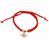 Bracelets de charme Mauvais Oeil Turc Chanceux Main Tressée Fil Rouge Bracelet Pour Femmes Hommes Charme Corde Réglable Friendshi Dhgarden Dh5Dn