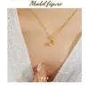 Collane con ciondolo Chic minimalista elegante zircone lucido luna carina collana impermeabile eleganti gioielli di moda regali per donne ragazze bambini