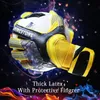 Sports Gloves Shinestone Children's Adult Size Football Goalkeeper Gloves Professional Thick Latex Football Goalkeeper Gloves with Finger Protection 230408
