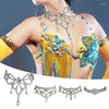 Choker Belly Dane Necklace Neck Chain Bellydance Accessories Stage Oriental Performance Short Accessory Dance Outfi