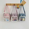 Borse da sera Borsa Kawaii Donna Cartoon Nylon Spalla per ragazze Borsa a tracolla Tela Stile giapponese Trasparente Itabag Borsa piccola per telefono Borsa a tracolla 231108