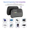 Tangentbord tangentbord Bluetooth mini trådlöst tangentbord 7 bakgrundsbelysta 2.4G röst luftmus fjärrkontroll för Android TV -låda PC R231109