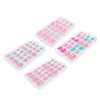 False Nails 4 Boxes/96pcs Cartoon Stickers Children Girl Decal Tip Christmas Gifts Decor Fake Glue-on For Girls