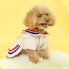 Vêtements pour chiens 1 morceau de vêtements pour animaux de compagnie chien automne et hiver épais chaud beige col polo style académie arc robe de princesse adapté aux chiens de petite et moyenne taille 231109