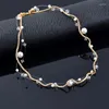 Choker Kioozol Chic Pearl Heart Necklace For Women Girls Crystal Chain on Neck Fashion Jewelry Ankomst Tillbehör KO2