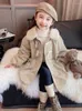 Vestes coupe-vent d'hiver pour filles, manteau épais pour enfants, veste longue en coton à la mode, Version coréenne, vêtements pour filles