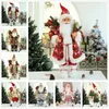 Juldekorationer Big Santa Claus Doll 60cm Juldocka år Gift God juldekorationer för hemprydnader Natal Navidad 231109