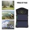 Freeshipping 5V10/18/21W Sunpower Solar Charger Solar Panel Waterproof USB Foldable Fast Charger Built-in Smart Chip Panel Lidjr