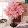 Fiori decorativi 100 pezzi Fiore di seta Ciliegio Artificiale Rosa Bianco Albero Decorazioni per la casa Fiore Accessori da sposa primaverili