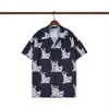 Mäns casual skjortor designer skjorta mens knapp upp skjortor tryck bowling skjorta hawaii blommor män smal passande kort ärm klänning hawaiian belkis toppstorlek m-xxxl