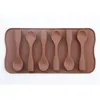 Moldes de cozimento Bolo fofo molde de boa qualidade Chocolate Diy Seis colheres Mold Silicone Decorating Topper Candy