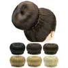 Syntetyczne peruki Soowee duży rozmiar syntetyczny klips do włosów we włosach Pleciony Chignon Donut Roller Hairpiece Bun Scrunchies dla kobiet 231108